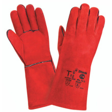 Краги спилковые пятипалые с подкладкой Т12