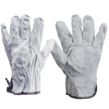 Перчатки спилковые Драйвер, серые