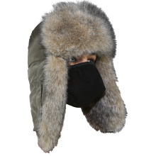 Шапка ушанка Евро волк, цв. хаки