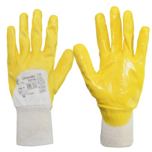 Перчатки нитриловые желтые0516