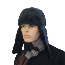 Шапка ушанка Евро с креплением п каску, темно-синяя