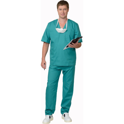 Костюм хирурга, тк. смесовая, бордовый 3