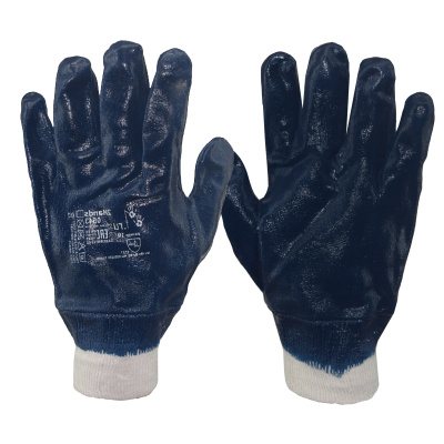 перчатки нитриловые РП обливные манжета арт 0543