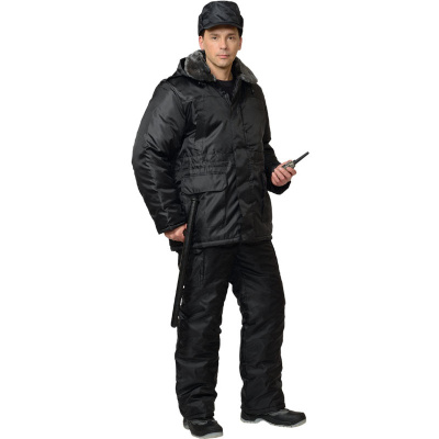 костюм охранника зимний черный