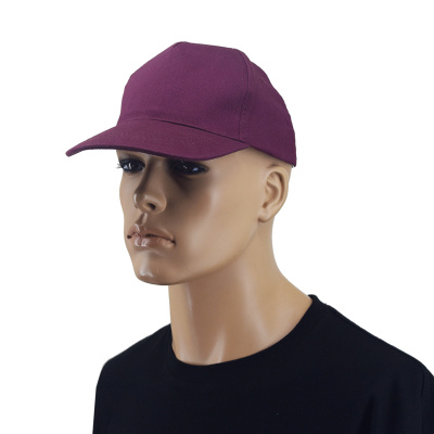 Бейсболка Комфорт с жестким козырьком, бордовая