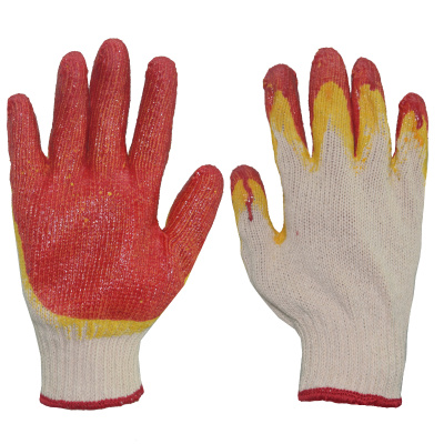 перчатки с двойным латексом ЛЮКС 7 кл оверлок